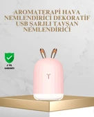 Tavşan Kulak Tasarımlı 200 ml USB Aroma Difüzör ve Hava Nemlendirici - 1