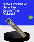 Kompakt Tasarımlı, Güçlü Motorlu Saç sakal Kesme Makinesi ve 4 Kılavuz Tarak thumbnail 1