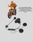 Motosiklet Kaskı İçin Bluetooth Kulaklık – Kablosuz, Mikrofonlu, Gürültü Azaltmalı BT22 - 4