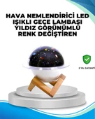 Gece lambası özellikli taşınabilir nemlendirici ve aromaterapi cihazı USB girişli - 1