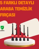 Araç İçi Detaylı Temizlik Seti-Araba Jant ve İç Yüzey Temizlik Fırçaları - 1
