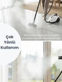 Mieco Stella 5 Bar/ 2000W / Çok Fonksiyonlu Buharlı Temizleyici - Buharlı Temizlik Makinesi + Ütü Başlığı ve Eldiven Hediye   -  Beyaz thumbnail 9