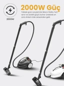 Mieco Stella 5 Bar/ 2000W / Çok Fonksiyonlu Buharlı Temizleyici - Buharlı Temizlik Makinesi + Ütü Başlığı ve Eldiven Hediye   -  Beyaz thumbnail 8