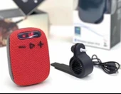 Xbyc 2727 Bluetooth Bağlantılı Hoparlör Su Geçirmez Şarjlı Bisiklet Motosiklet Hoparlörü Kırmızı thumbnail 1