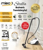 Mieco Stella 5 Bar/ 2000W / Çok Fonksiyonlu Buharlı Temizleyici - Buharlı Temizlik Makinesi + Ütü Başlığı ve Eldiven Hediye   -  Beyaz thumbnail 1