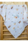 Little Organic's | 3’lü %100 Organik Pamuk Müslin Örtü - Battaniye Seti 75x80 cm | Oeko-tex | Gots - ZTBEST  Bear's - 4