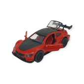 Çek Bırak Metal Arabalar 12 cm - 3671C - Kırmızı thumbnail 2