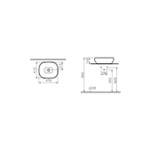 VitrA Outline 5994B483-0016 Kare Lavabo, 48 Cm, Mat Siyah - 2