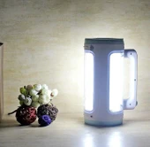 6691 Ultra Güçlü Uzun Menzilli 5W+COB LED Şarlı El Feneri Projektör - 4