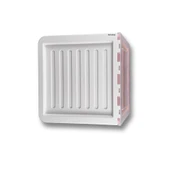 Plastik Katlanır Modüler Tek Kapaklı Saklama Kutusu - Pembe - 3