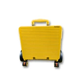 Merdiven Çıkabilir, 40 Kg Taşıma Kapasiteli, 55 Litre Sarı Katlanır Alışveriş Arabası - 2