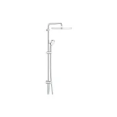 Grohe Tempesta System 250 Kare Duvara Monte Duş Sistemi, Yön Değiştiricili, Krom-Beyaz 26694000 - 1