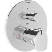 Artema Root Round A42694 Ankastre Termostatik Banyo Bataryası, Sıva Üstü Grubu, Krom - 1