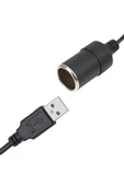 Powermaster USB 2.0 5 VOLT - 2 AMPER TO 12 VOLT - 0.8 AMPER ÇAKMAK FİŞİ DİŞİ ÇEVİRİCİ thumbnail 5