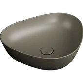 VitrA Plural 7812B450-0016 Üçgen Alçak Çanak Lavabo VitrA Clean 47 cm Mat Vizon - 1