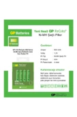 GP Batteries Recyko 650 Aaa Ince Kalem Ni-mh Şarjlı Pil, 1.2 Volt, 4'lü Kart thumbnail 4