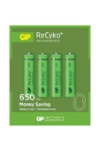 GP Batteries Recyko 650 Aaa Ince Kalem Ni-mh Şarjlı Pil, 1.2 Volt, 4'lü Kart thumbnail 2