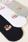 Karışık Desenli Bayan Babet Çorap Asorti 5 thumbnail 2