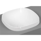 VitrA Frame 5654B403-0016 Tezgah Üstü Kare Lavabo, 41 cm, Beyaz - 1