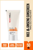 New Well Rice & Ginseng Sunscreen Spf50+ Pirinç Özlü Güneş Kremi 50 ML thumbnail 1