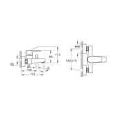 Artema A43063 Flow Square Krom Banyo Bataryası - 2