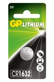 GP Batteries Cr1632 1632 Boy Lityum Düğme Pil, 3 Volt, Tekli Kart thumbnail 1