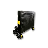 Ultra Geniş, 8 Tekerlekli, 85 Lt Siyah Katlanır Alışveriş Arabası - Merdiven Çıkan - 4