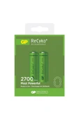 GP Batteries Recyko+ 2700 Aa Kalem Ni-mh Şarjlı Pil, 1.2 Volt, 2'li Kart - 1