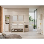 Artema Juno A4239823 Küvet Bataryası, Yerden, El Duşlu, Altın - 3