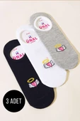 Karışık Desenli Bayan Babet Çorap Asorti 5 thumbnail 1