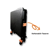 4 Tekerlekli, 55 Litre Siyah Katlanır Alışveriş Arabası - 2