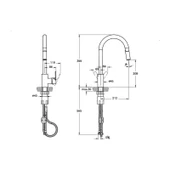 Artema Maestro Standart Pull Down Eviye Bataryası Krom A42162 - 2