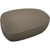 VitrA Outline 5991B450-0016 Asimetrik Lavabo, 56 Cm, Mat Vizon - 1