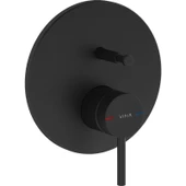 VitrA Origin A4262036 Ankastre Banyo Bataryası, Sıva Üstü, Mat Siyah - 1