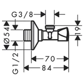 Hansgrohe Ara Musluk E, G 3/8 Çıkış 13902000 - 2