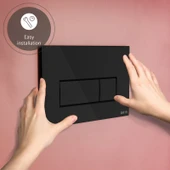 VitrA Root Square 740-2350 Kumanda Paneli, Siyah thumbnail 2