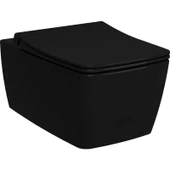 VitrA Metropole 7672B070-0559 Rim-ex Asma Klozet, 56 cm, Siyah thumbnail 1