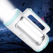 6691 Ultra Güçlü Uzun Menzilli 5W+COB LED Şarlı El Feneri Projektör - 1