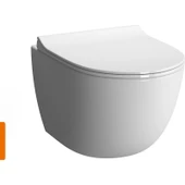 VitrA Sento Rim-Ex Kanalsız Asma Klozet +Vitra Slim Soft Klozet Kapağı - 3