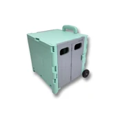 2 Tekerlekli, Yeşil, 32L Standart Boy, Sabit Tutacaklı Alışveriş Arabası - 2