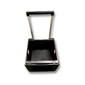 Ultra Geniş, 8 Tekerlekli, 85 Lt Siyah Katlanır Alışveriş Arabası - Merdiven Çıkan - 1