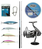 Yek Outdoor Spin Olta Seti Okuma G-Power Spin 8' 240cm 15-40 gr 2 Parça Spin Kamışı&Kendo Azurro 4000 Olta Makinesi thumbnail 1