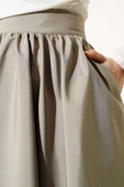 Kloş Tafta Etek Kum Bej thumbnail 4