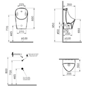 VitrA M-Line Temassız Pisuvar Elektrikli+Pilli - 2