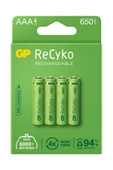 GP Batteries Recyko 650 Aaa Ince Kalem Ni-mh Şarjlı Pil, 1.2 Volt, 4'lü Kart thumbnail 2