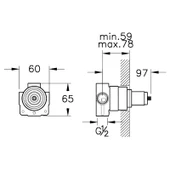 VitrA Origin A42858 Ankastre 3 Yollu Yönlendirici, Sıva Altı Grubu - 2