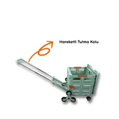 Piknik Masalı, 8 Tekerlekli, 55 Litre Yeşil Katlanır Alışveriş Arabası - Merdiven Çıkan - 3