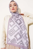 Labirent Desen Soft Şal Bej thumbnail 2