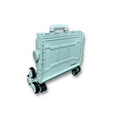 8 Tekerlekli Yeşil, 38L Orta Boy Hareketli Alüminyum Tutacaklı Alışveriş Arabası - 2