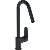 Artema Root Round A4274236 Eviye Mutfak Bataryası, Mat Siyah - 1